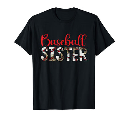 Baseball Sister Funny Sporty T-Shirt - Minimalist Print Unisex - T-Shirt, Sweatshirt, Hoodie