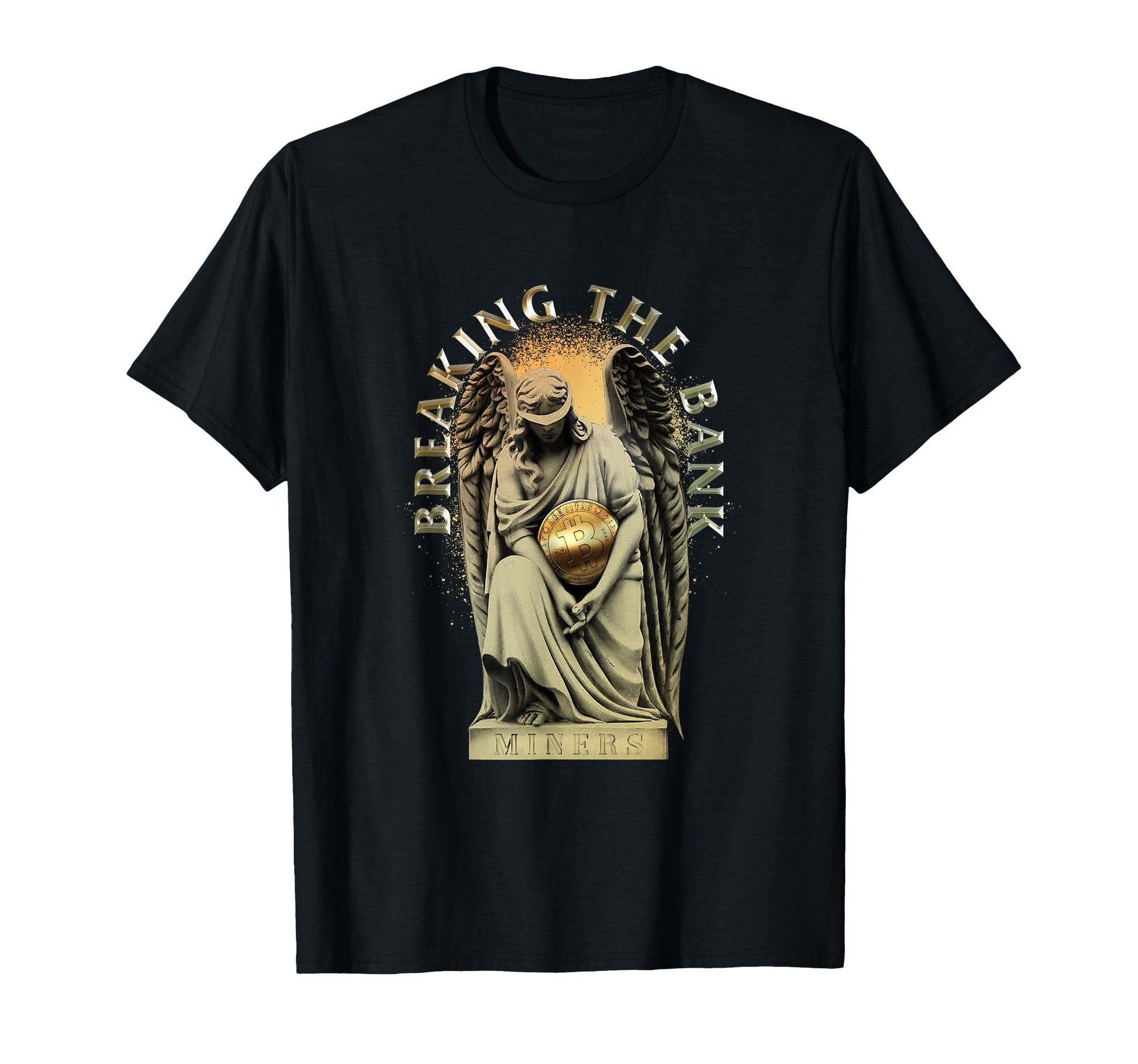Breaking Bank Bitcoin Aesthetic T-Shirt - Casual Everyday Wear Men Women - T-Shirt, Sweatshirt, Hoodie