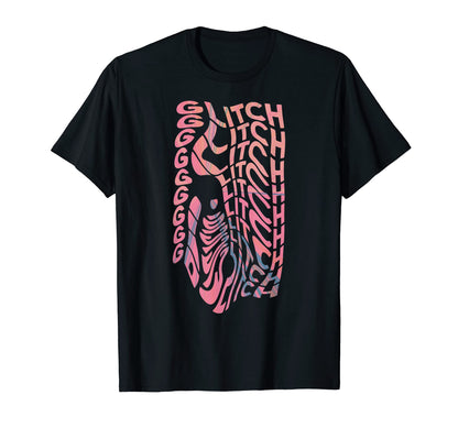 Trippy Streetwear Vaporwave Glitch Art T-Shirt - Minimalist Print Unisex - T-Shirt, Sweatshirt, Hoodie