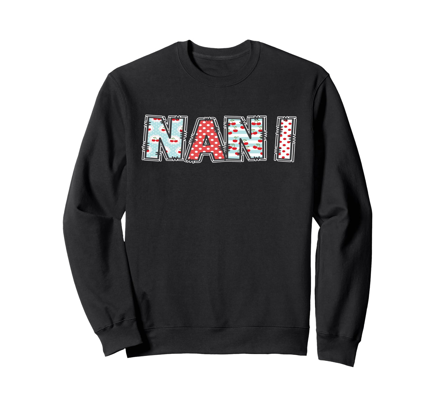 Boho Cherry Grandma Nani Sweatshirt - Fun Novelty Design for Adults - T-Shirt, Sweatshirt, Hoodie