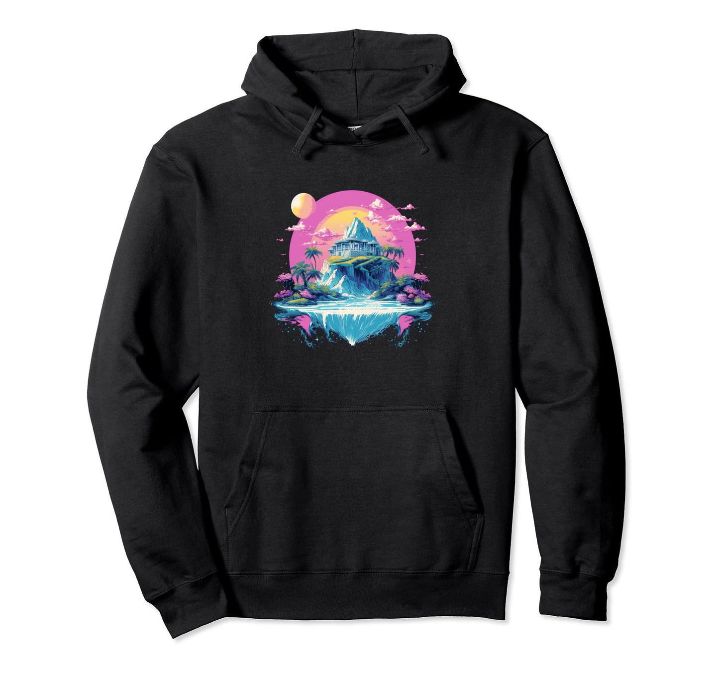 Vaperwave Aesthetic Glitch Anime Hoodie - Graphic Print for Adults - T-Shirt, Sweatshirt, Hoodie