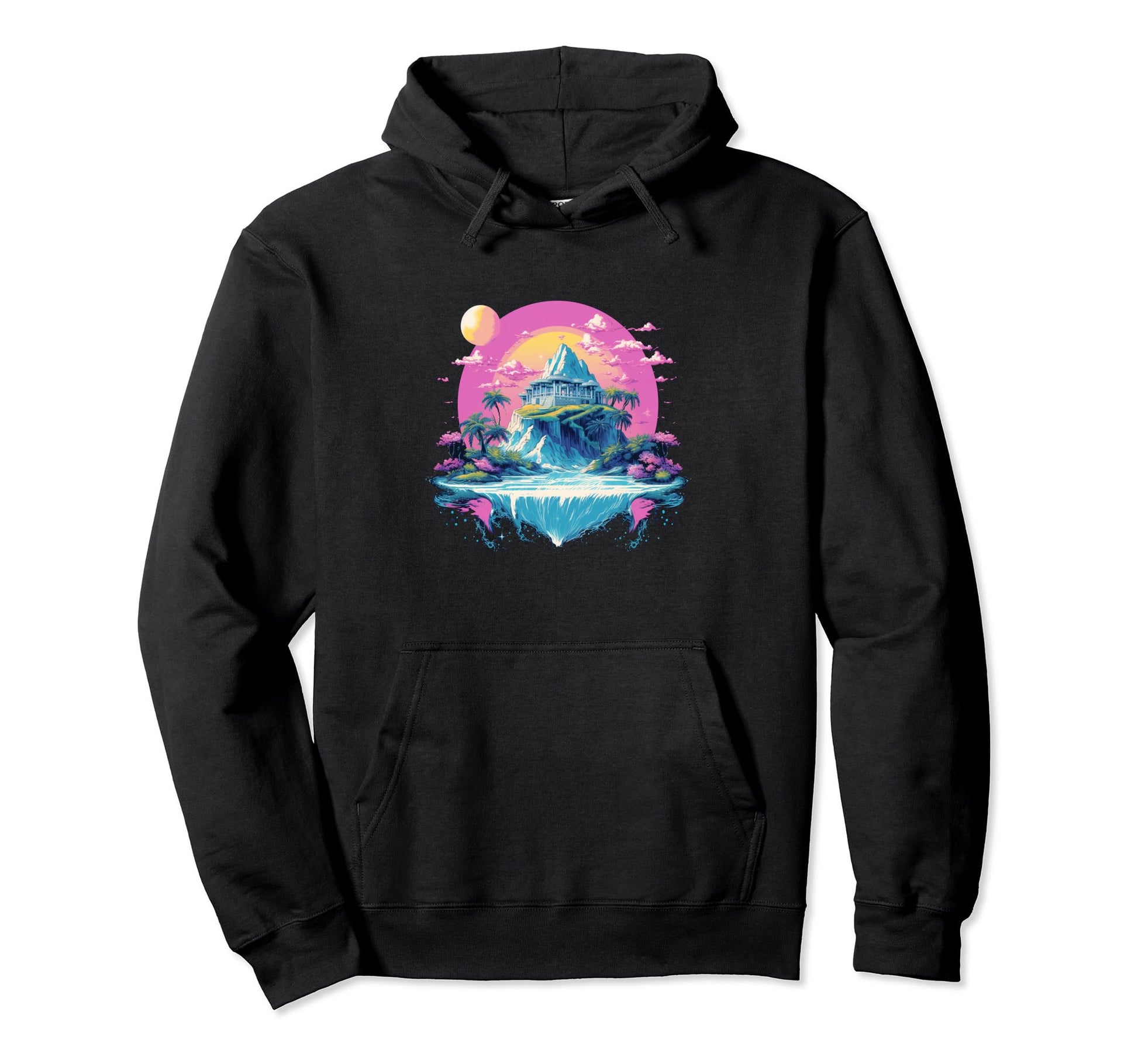 Vaperwave Aesthetic Glitch Anime Hoodie - Graphic Print for Adults - T-Shirt, Sweatshirt, Hoodie