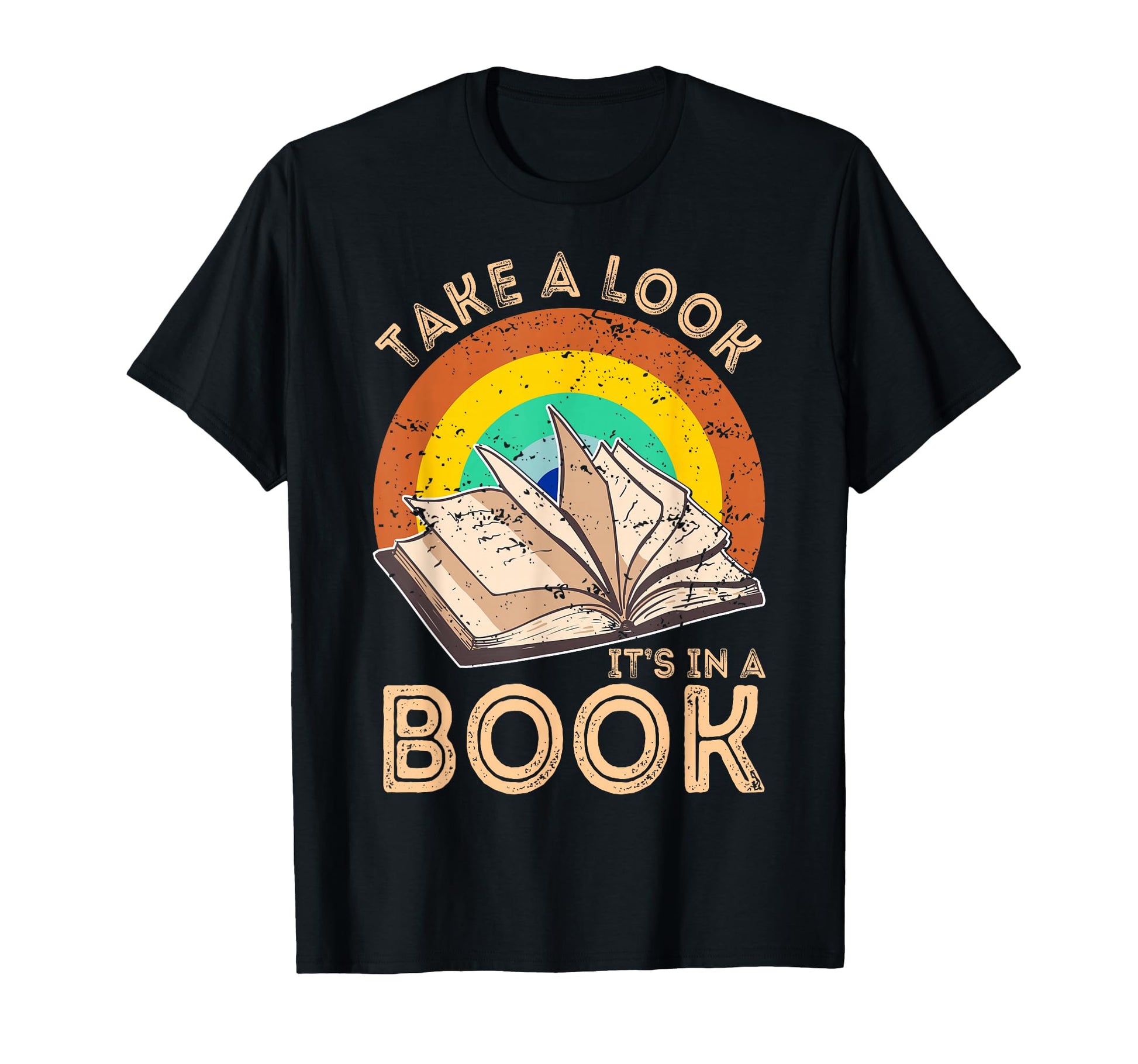 Rainbow Book Book Reader Bookworm T-Shirt - Fun Novelty Design Unisex - T-Shirt, Sweatshirt, Hoodie