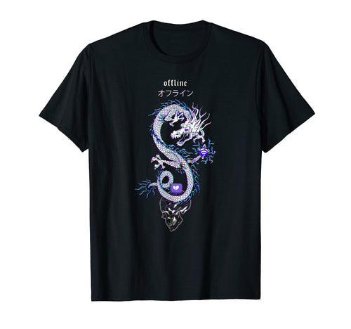 Offline Dragon Streetwear Skull T-Shirt - Custom Art Print for Adults - T-Shirt, Sweatshirt, Hoodie
