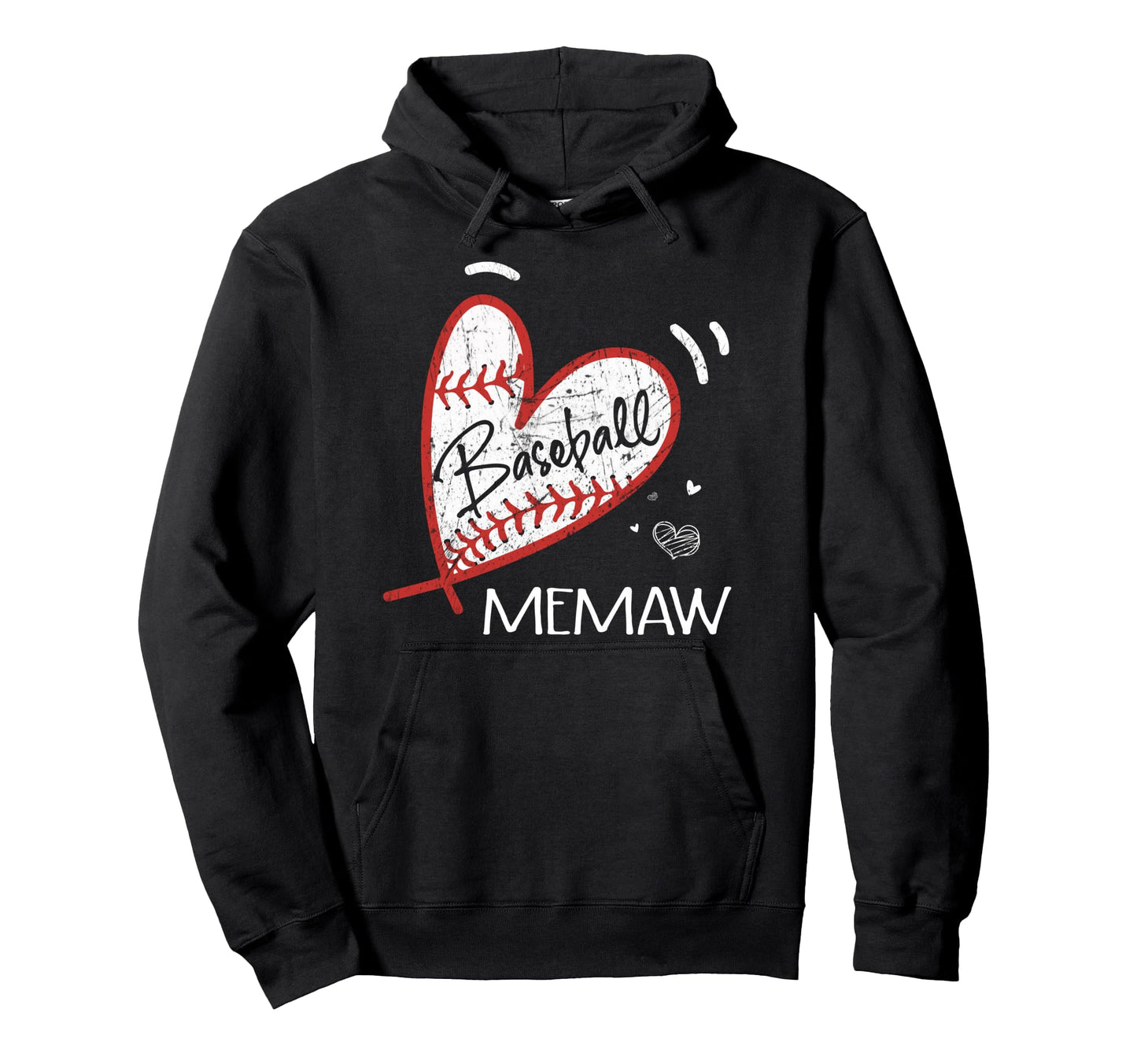 Baseball Memaw Grandma Mothers Day Gifts Hoodie - Unique Graphic for Adults - T-Shirt, Sweatshirt, Hoodie
