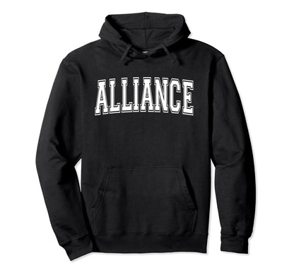 Alliance Oh Ohio Usa Sports Varsity Hoodie - Streetwear Style Men Women - T-Shirt, Sweatshirt, Hoodie