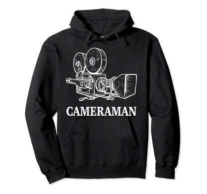 Movie Camera Operator Assistant Cameraman Hoodie - Unique Graphic Unisex - T-Shirt, Sweatshirt, Hoodie
