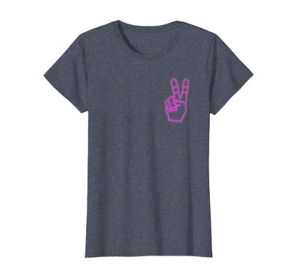 Peace Love And Equality Peace Neon T-Shirt - Aesthetic Graphic for Adults - T-Shirt, Sweatshirt, Hoodie