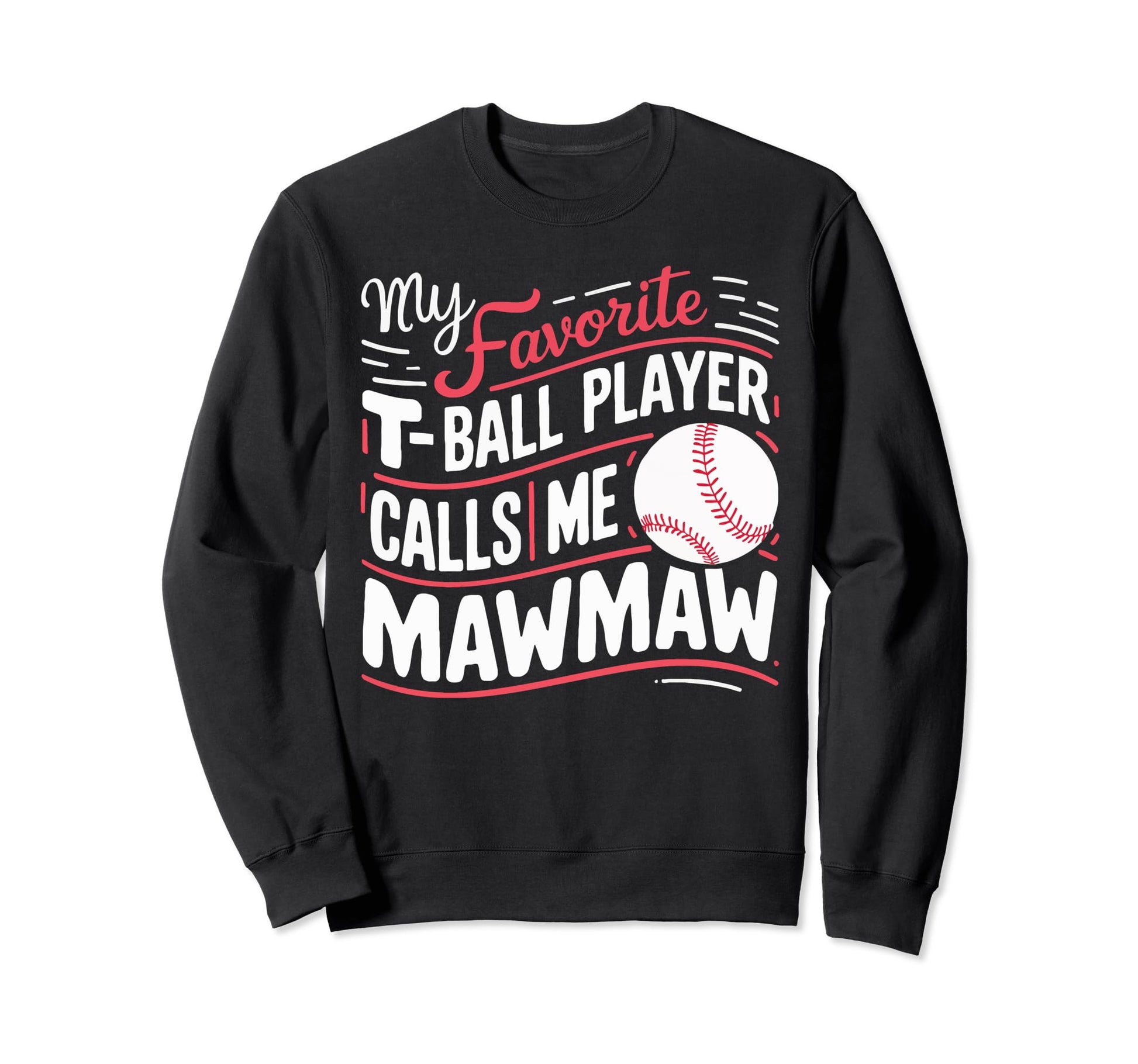 Baseball Grandma Grandmother Granny Sweatshirt - Unique Graphic Men Women - T-Shirt, Sweatshirt, Hoodie