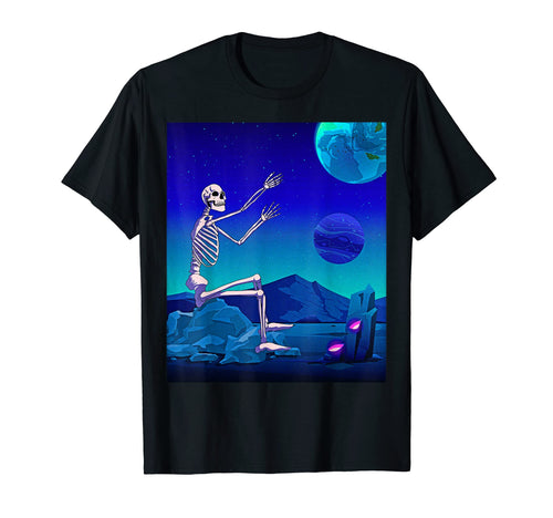 Atom Punk Aesthetic Vaporwave Skeleton T-Shirt - Graphic Print Men Women - T-Shirt, Sweatshirt, Hoodie