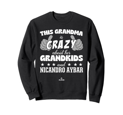 Grandma Crazy Nicandro Aybar Sweatshirt - Streetwear Style for Adults - T-Shirt, Sweatshirt, Hoodie
