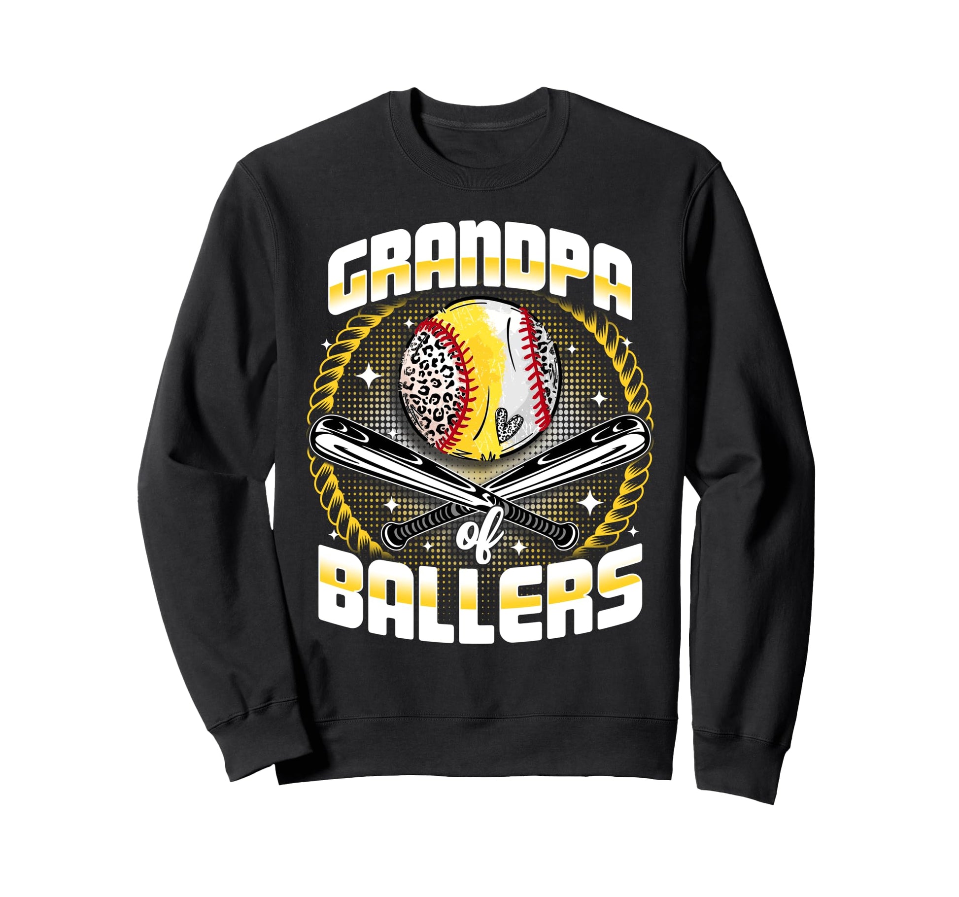 Baseball Softball Grandpa Ballers Sweatshirt - Novelty Apparel Men Women - T-Shirt, Sweatshirt, Hoodie