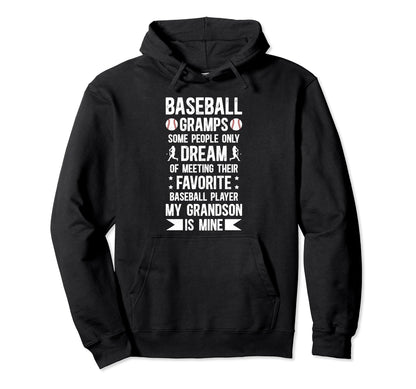 Favorite Baseball Player Gramps Hoodie - Minimalist Print Men Women - T-Shirt, Sweatshirt, Hoodie
