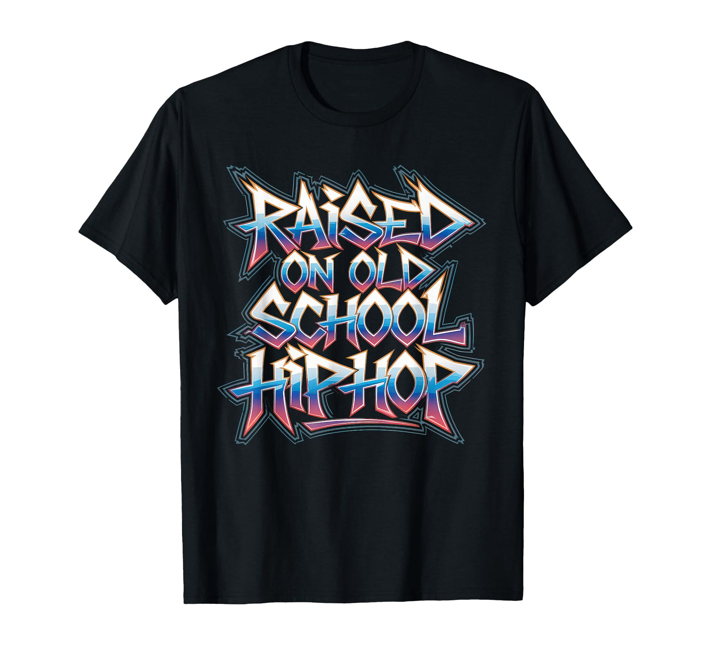 Raised Old School Hip Hop Cassette T-Shirt - Trendy Graphic for Adults - T-Shirt, Sweatshirt, Hoodie