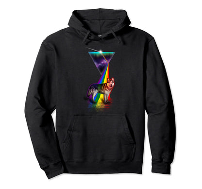 Prism Alaskan Malamute Hoodie - Streetwear Style for Adults - T-Shirt, Sweatshirt, Hoodie