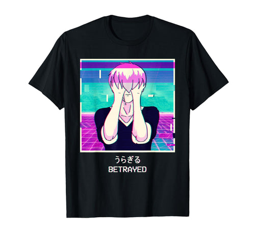 Emo Anime Japanese Vaporwave Aesthetic T-Shirt - Graphic Print Unisex - T-Shirt, Sweatshirt, Hoodie