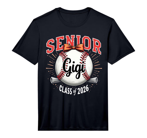 Senior Gigi 2026 Baseball Mama T-Shirt - Custom Art Print Men Women - T-Shirt, Sweatshirt, Hoodie