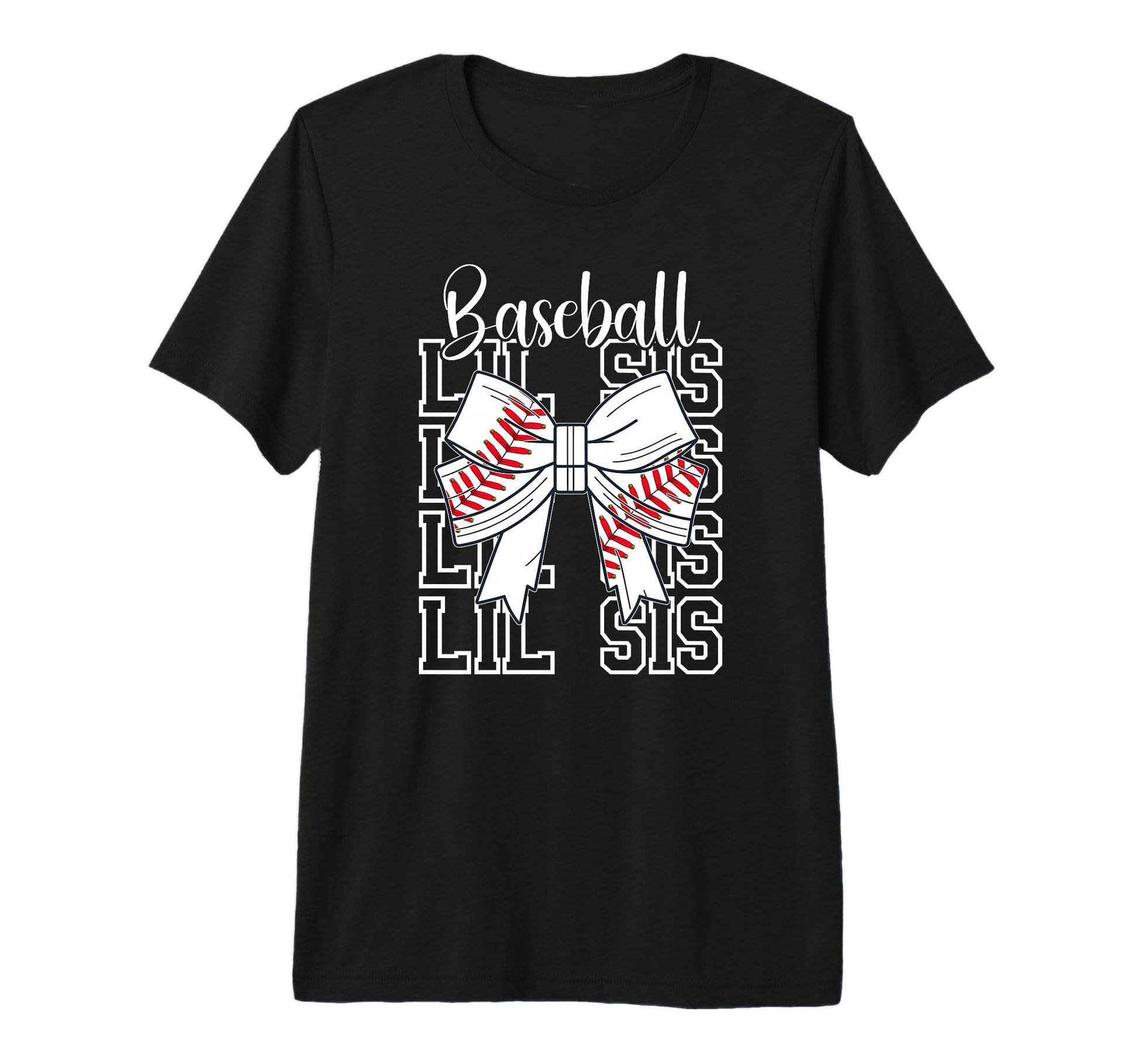 Baseball Lil Sis Baseball Little T-Shirt - Casual Everyday Wear Men Women - T-Shirt, Sweatshirt, Hoodie