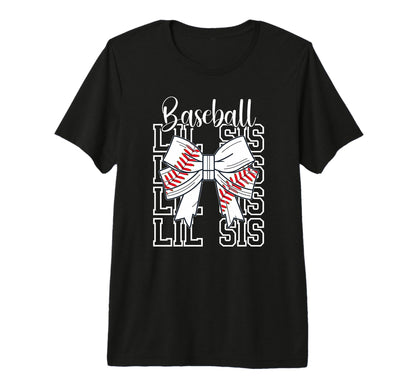 Baseball Lil Sis Baseball Little T-Shirt - Casual Everyday Wear Men Women - T-Shirt, Sweatshirt, Hoodie