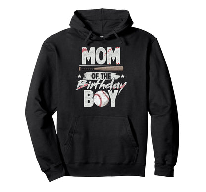 Mom Birthday Matching Baseball Birthday Hoodie - Minimalist Print Men Women - T-Shirt, Sweatshirt, Hoodie