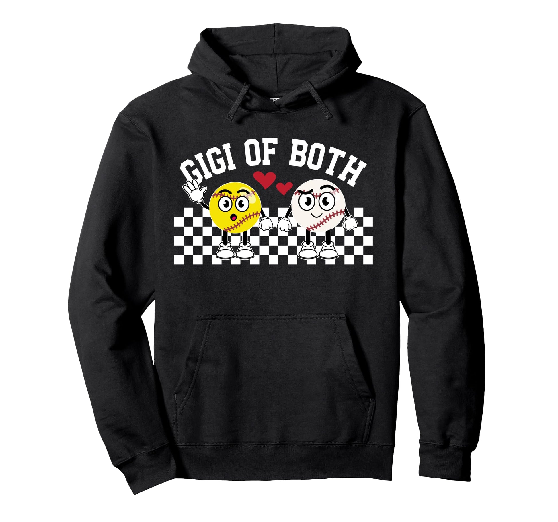 Gigi Both Proud Softball Baseball Hoodie - Casual Everyday Wear Unisex - T-Shirt, Sweatshirt, Hoodie
