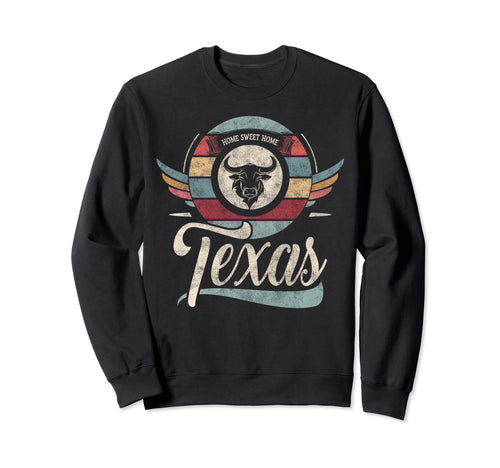 Texas State Animal Bull Sweet Home Sweatshirt - Graphic Print for Adults - T-Shirt, Sweatshirt, Hoodie