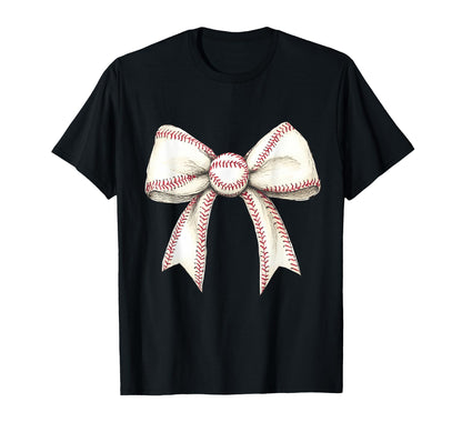 Baseball Coquette Bow Baseball Mom T-Shirt - Trendy Graphic Unisex - T-Shirt, Sweatshirt, Hoodie