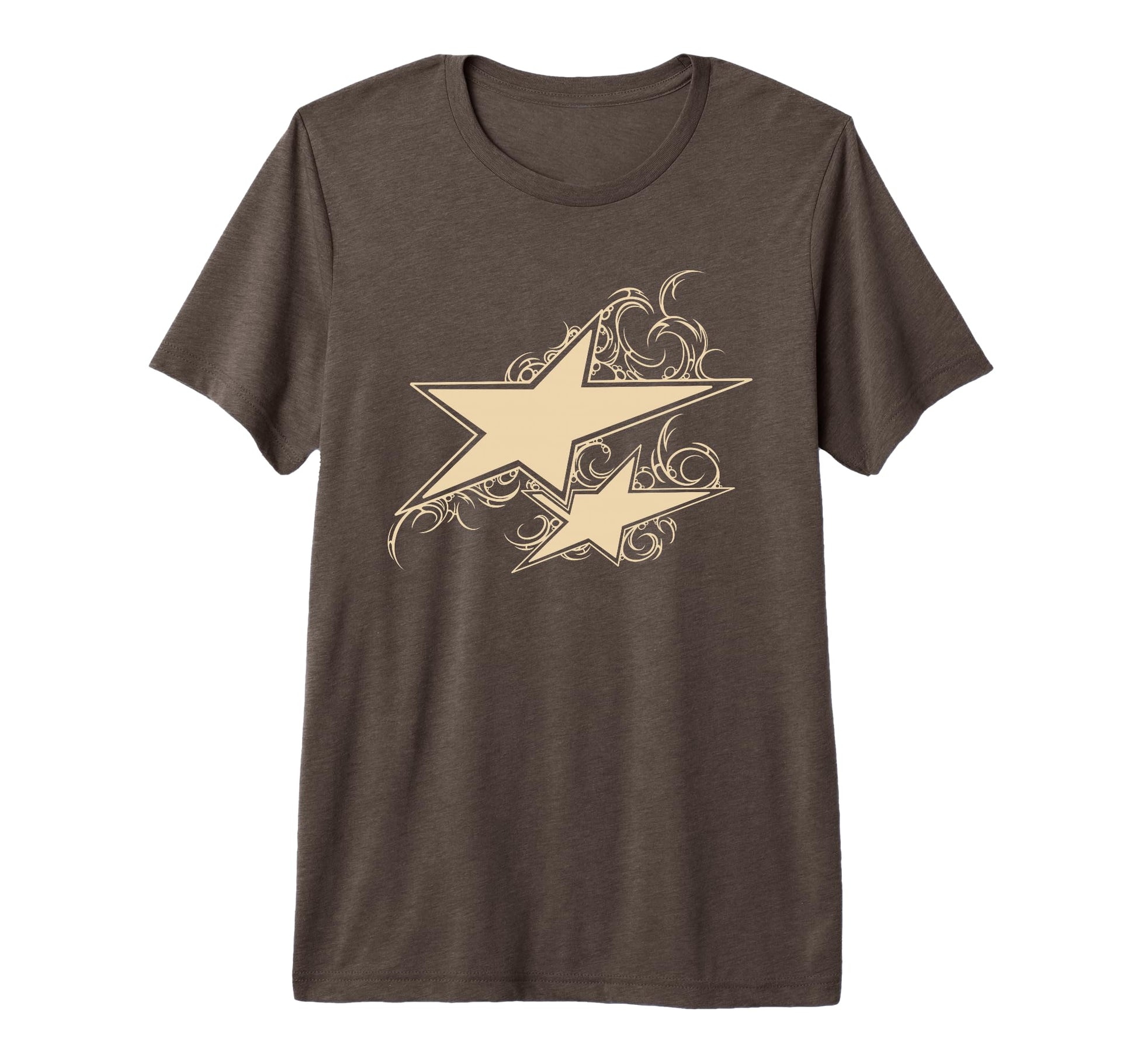 Y2K 90S Double Star Tattoo Styl Tri T-Shirt - Unique Graphic Men Women - T-Shirt, Sweatshirt, Hoodie