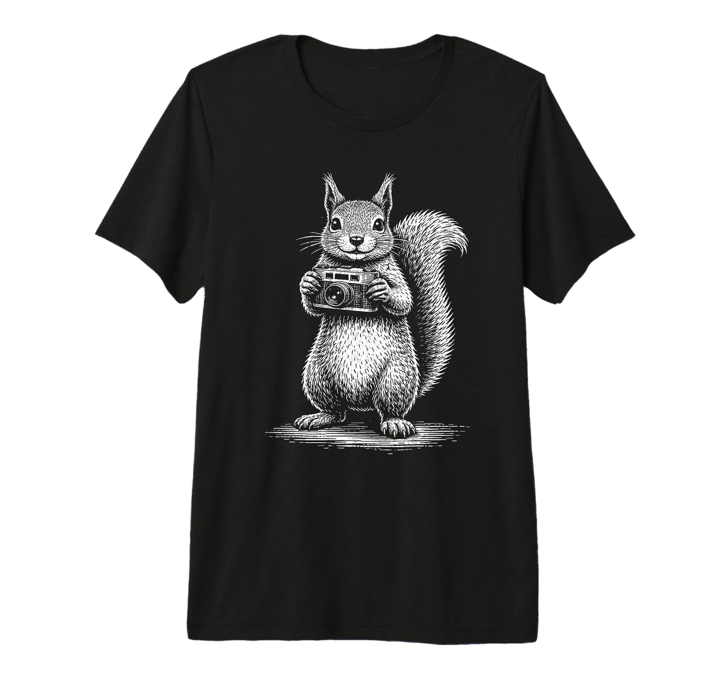 Squirrel Photographer Camera T-Shirt - Aesthetic Graphic for Adults - T-Shirt, Sweatshirt, Hoodie