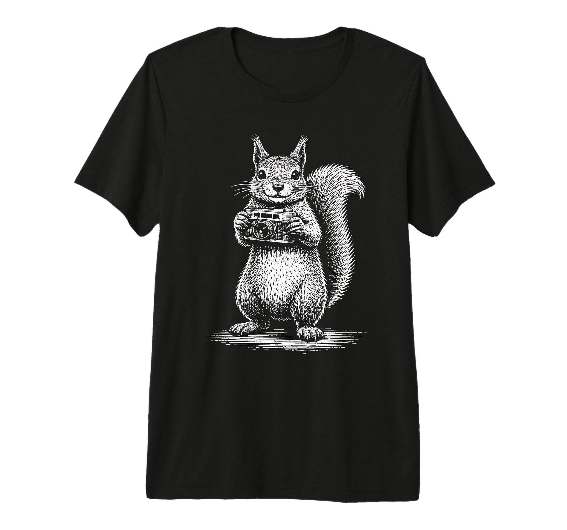 Squirrel Photographer Camera T-Shirt - Aesthetic Graphic for Adults - T-Shirt, Sweatshirt, Hoodie