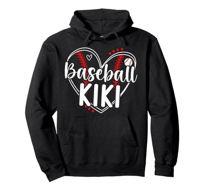 Baseball Kiki Heart Kiki Baseball Hoodie - Minimalist Print for Adults - T-Shirt, Sweatshirt, Hoodie