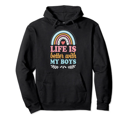Life Is Better My Bohemian Rainbow Hoodie - Minimalist Print Men Women - T-Shirt, Sweatshirt, Hoodie