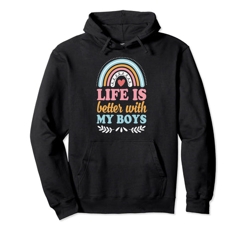Life Is Better My Bohemian Rainbow Hoodie - Minimalist Print Men Women - T-Shirt, Sweatshirt, Hoodie