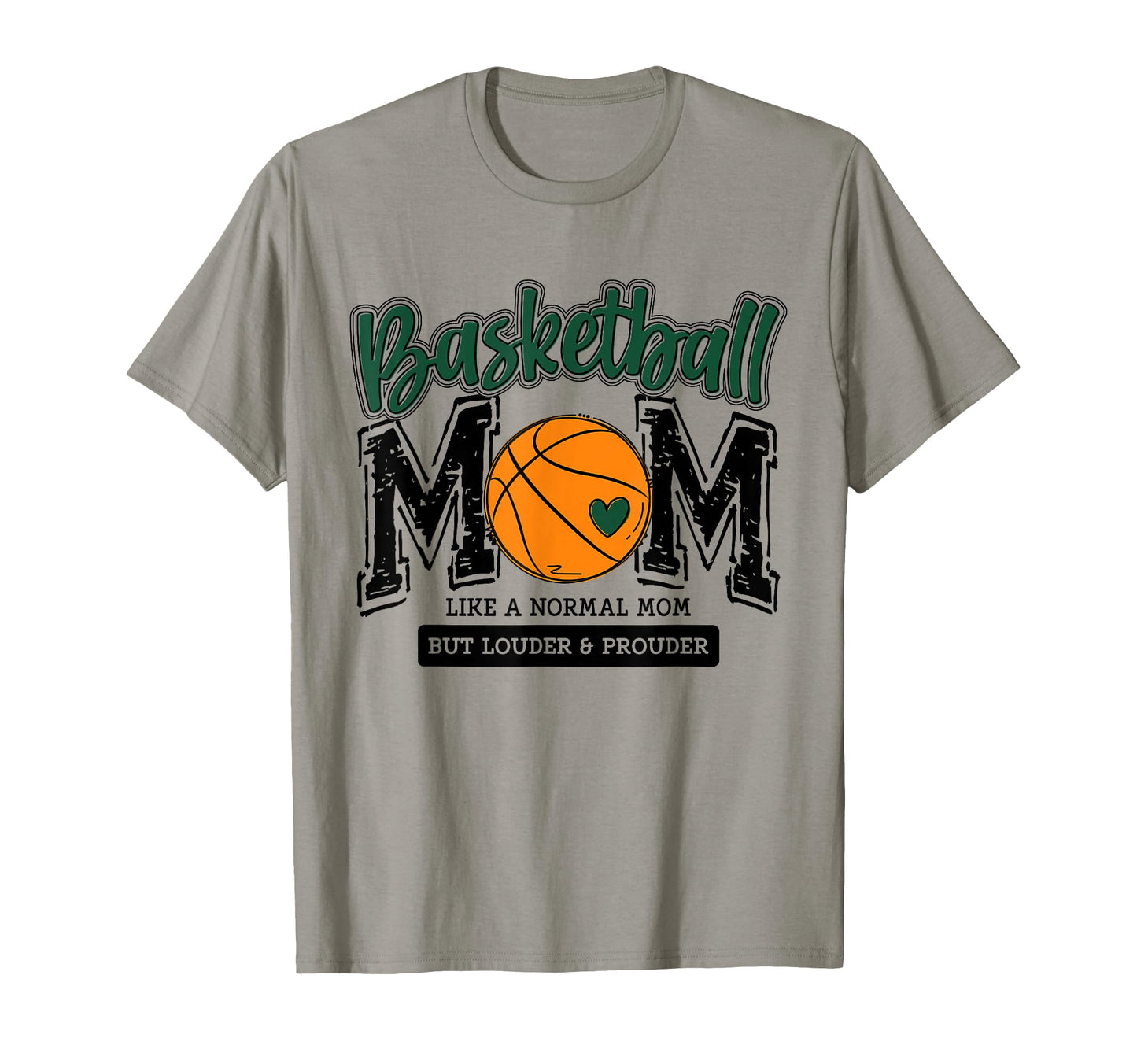 Basketball Mama Game Day Green Basket T-Shirt - Custom Art Print Men Women - T-Shirt, Sweatshirt, Hoodie