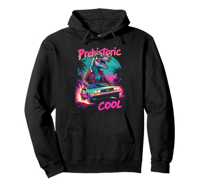 80S 70S Car T Rex Dinosaur Aesthetic Hoodie - Custom Art Print for Adults - T-Shirt, Sweatshirt, Hoodie