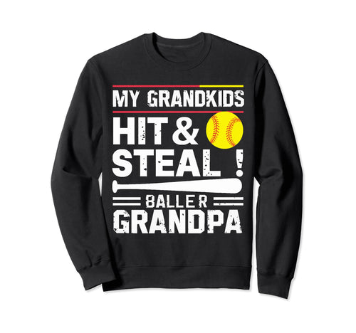 Baseball Grandpa Grandfather Sweatshirt - Casual Everyday Wear for Adults - T-Shirt, Sweatshirt, Hoodie