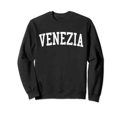 Venezia Italy Distressed White Sweatshirt - Graphic Print for Adults - T-Shirt, Sweatshirt, Hoodie