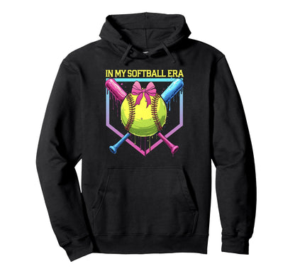 Softball Drip My Softball Era Softball Mom Hoodie - Novelty Apparel Unisex - T-Shirt, Sweatshirt, Hoodie