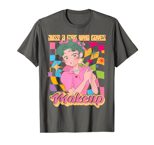 Anime Who Loves Makeup Rainbow Japan T-Shirt - Minimalist Print Men Women - T-Shirt, Sweatshirt, Hoodie