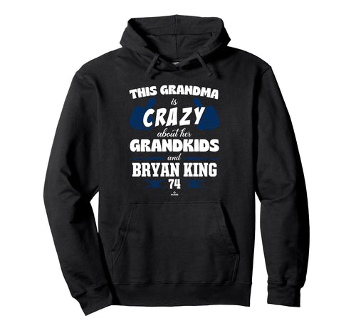 Grandma Crazy Bryan King Houston Baseball Hoodie - Graphic Print Unisex - T-Shirt, Sweatshirt, Hoodie