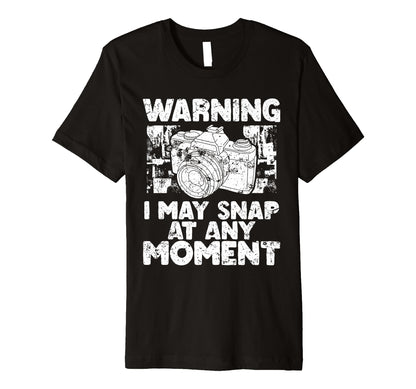 Photo Camera Photographer Flash T-Shirt - Minimalist Print Men Women - T-Shirt, Sweatshirt, Hoodie