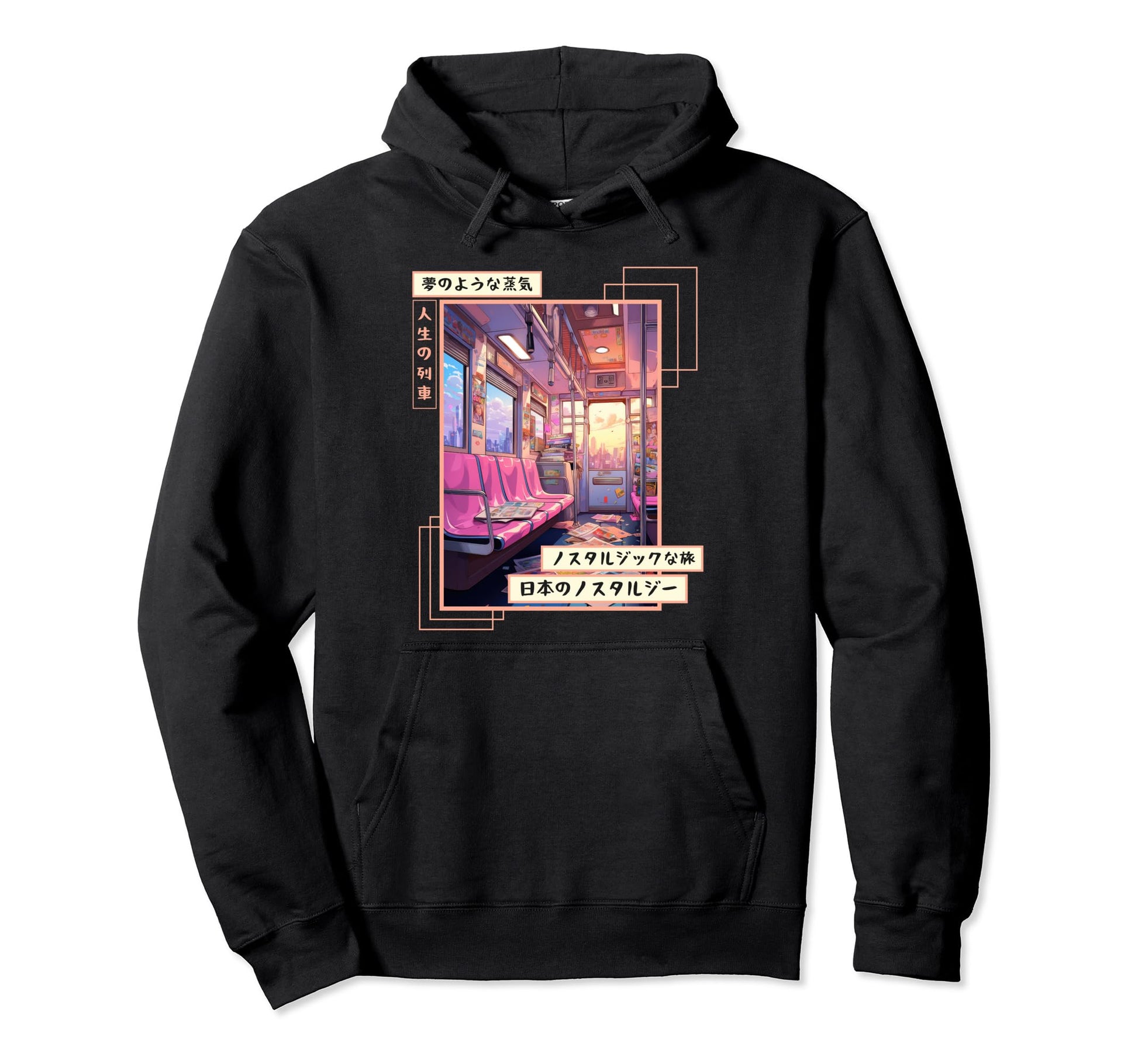 Japanese Aesthetic Subway Streetwear Hoodie - Unique Graphic Men Women - T-Shirt, Sweatshirt, Hoodie
