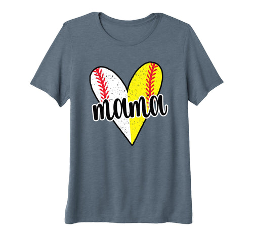 Womens Baller Mama Proud Softball T-Shirt - Casual Everyday Wear Men Women - T-Shirt, Sweatshirt, Hoodie