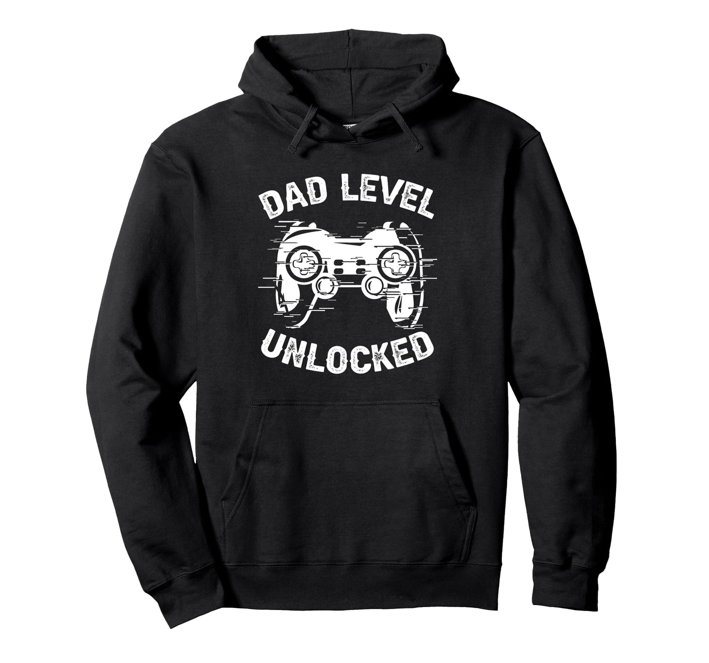 Dad Level Unlocked Gaming Controller Hoodie - Minimalist Print Men Women - T-Shirt, Sweatshirt, Hoodie