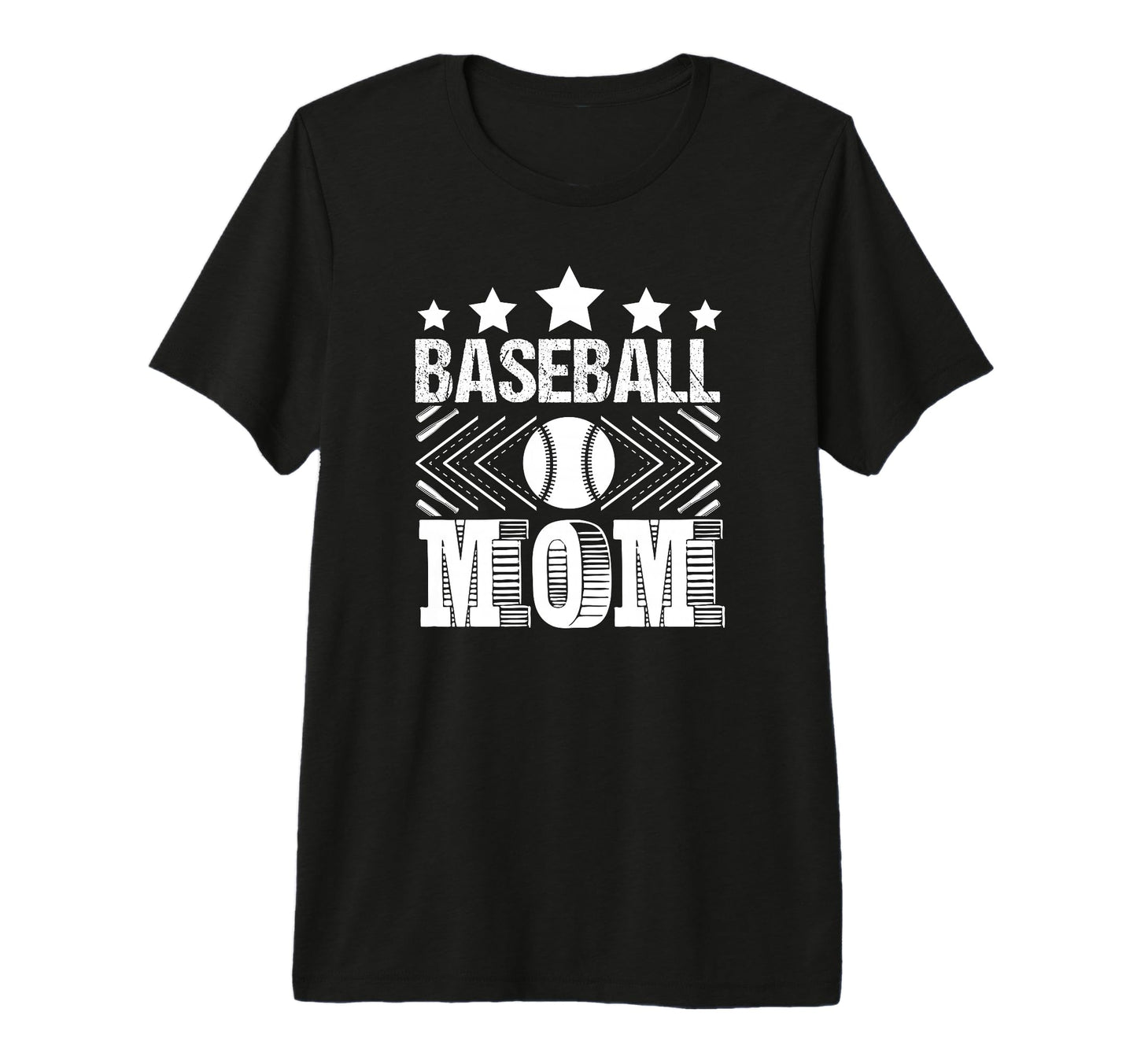 Baseball Mom Love Family Sports Tri Blend T-Shirt - Trendy Graphic Unisex - T-Shirt, Sweatshirt, Hoodie