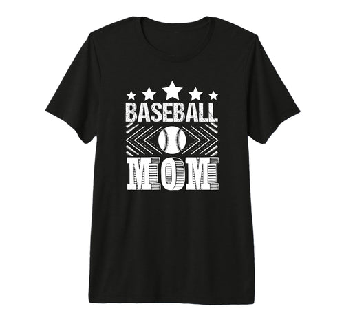 Baseball Mom Love Family Sports Tri Blend T-Shirt - Trendy Graphic Unisex - T-Shirt, Sweatshirt, Hoodie