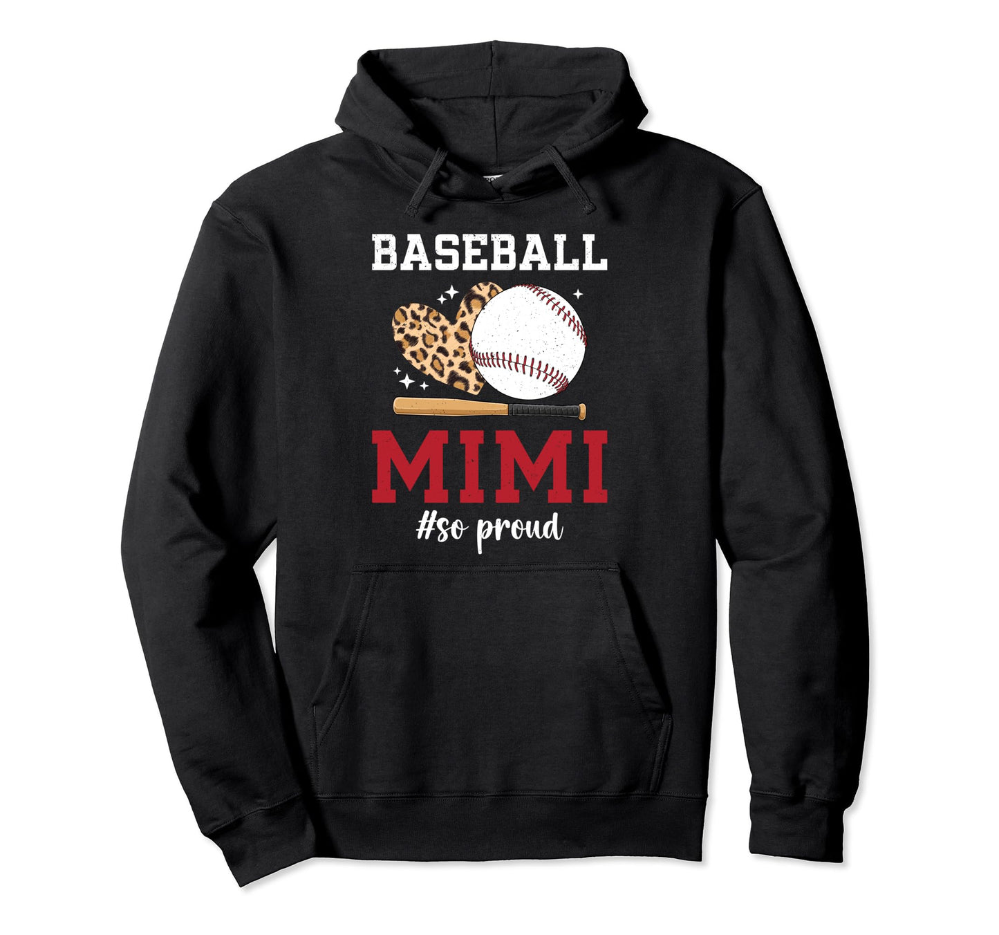 Baseball Mimi So Proud Grandma Mimi Hoodie - Graphic Print Men Women - T-Shirt, Sweatshirt, Hoodie