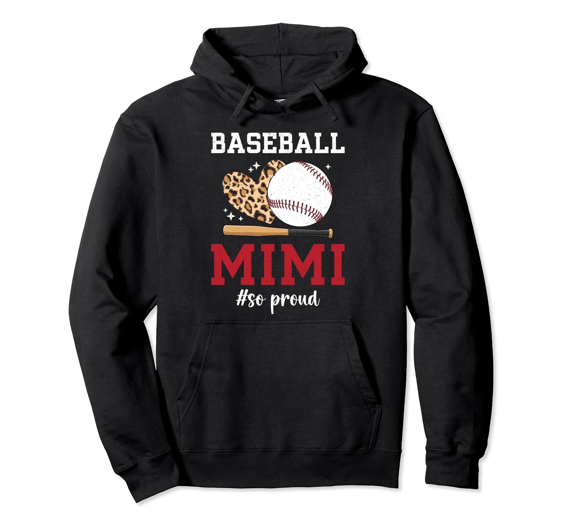 Baseball Mimi So Proud Grandma Mimi Hoodie - Graphic Print Men Women - T-Shirt, Sweatshirt, Hoodie