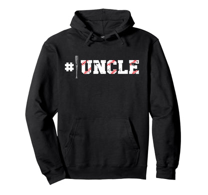 Baseball Uncle Baseball Player Uncle Hoodie - Graphic Print Men Women - T-Shirt, Sweatshirt, Hoodie