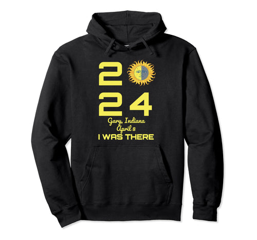 Total Solar Eclipse Gary Indiana April Hoodie - Aesthetic Graphic Unisex - T-Shirt, Sweatshirt, Hoodie